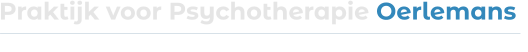 Praktijk voor Psychotherapie Oerlemans   Werkwijze