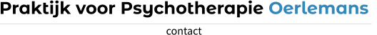 Praktijk voor Psychotherapie Oerlemans   contact